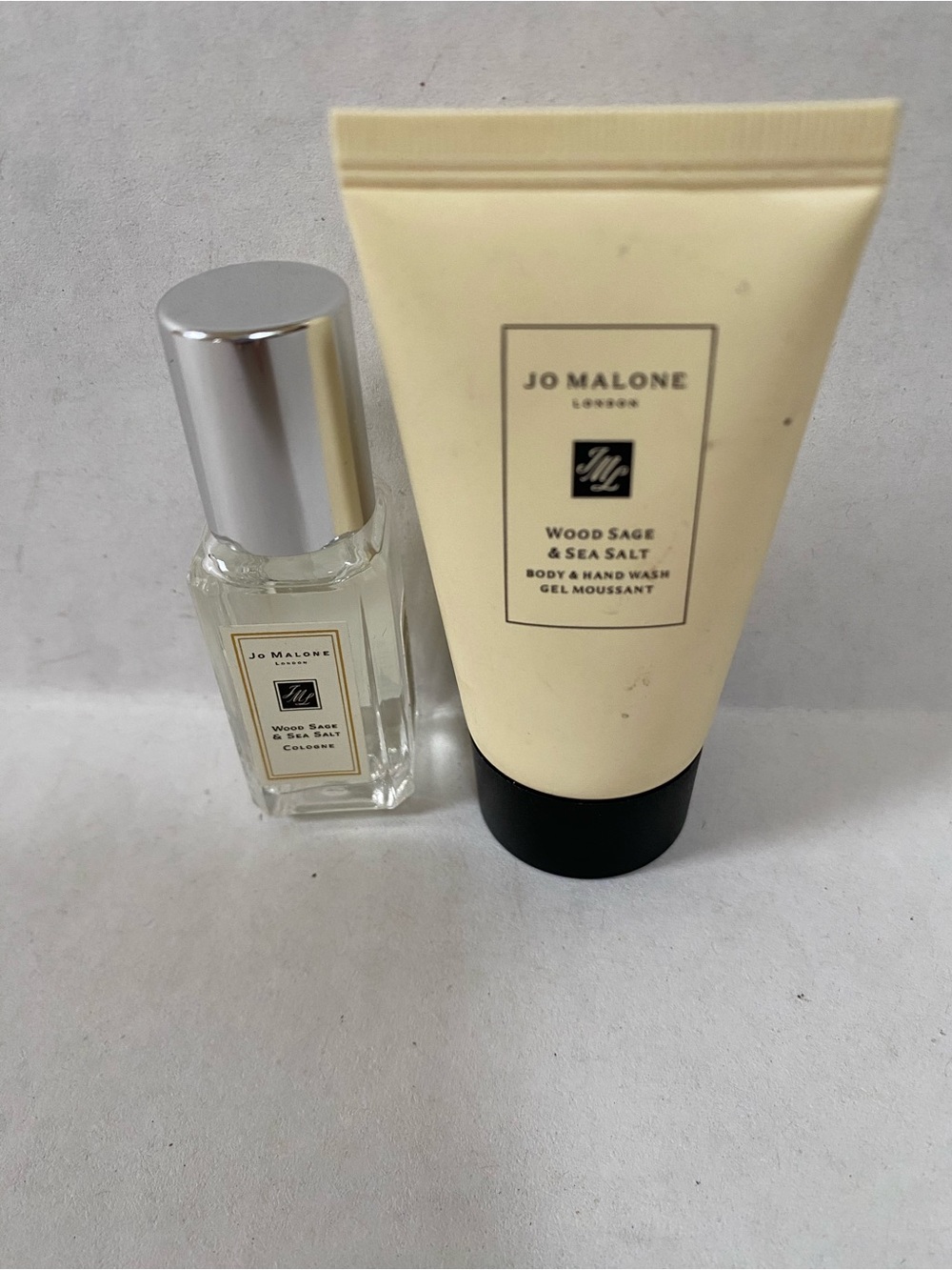 Jo Malone Cream Wood Sage & Sea Salt Hand & Body Wash and 0.3 FL Oz Colonge